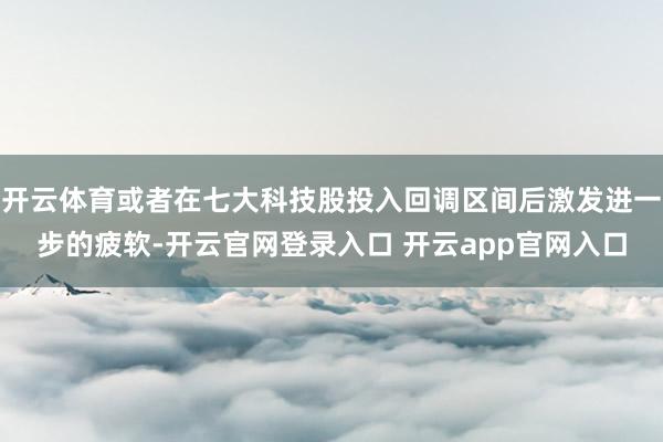 开云体育或者在七大科技股投入回调区间后激发进一步的疲软-开云官网登录入口 开云app官网入口