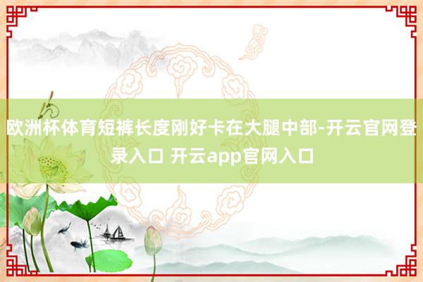 欧洲杯体育短裤长度刚好卡在大腿中部-开云官网登录入口 开云app官网入口