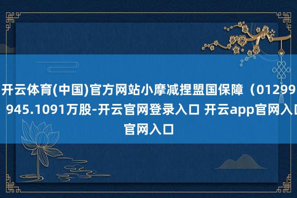 开云体育(中国)官方网站小摩减捏盟国保障(01299)945.1091万股-开云官网登录入口 开云app官网入口